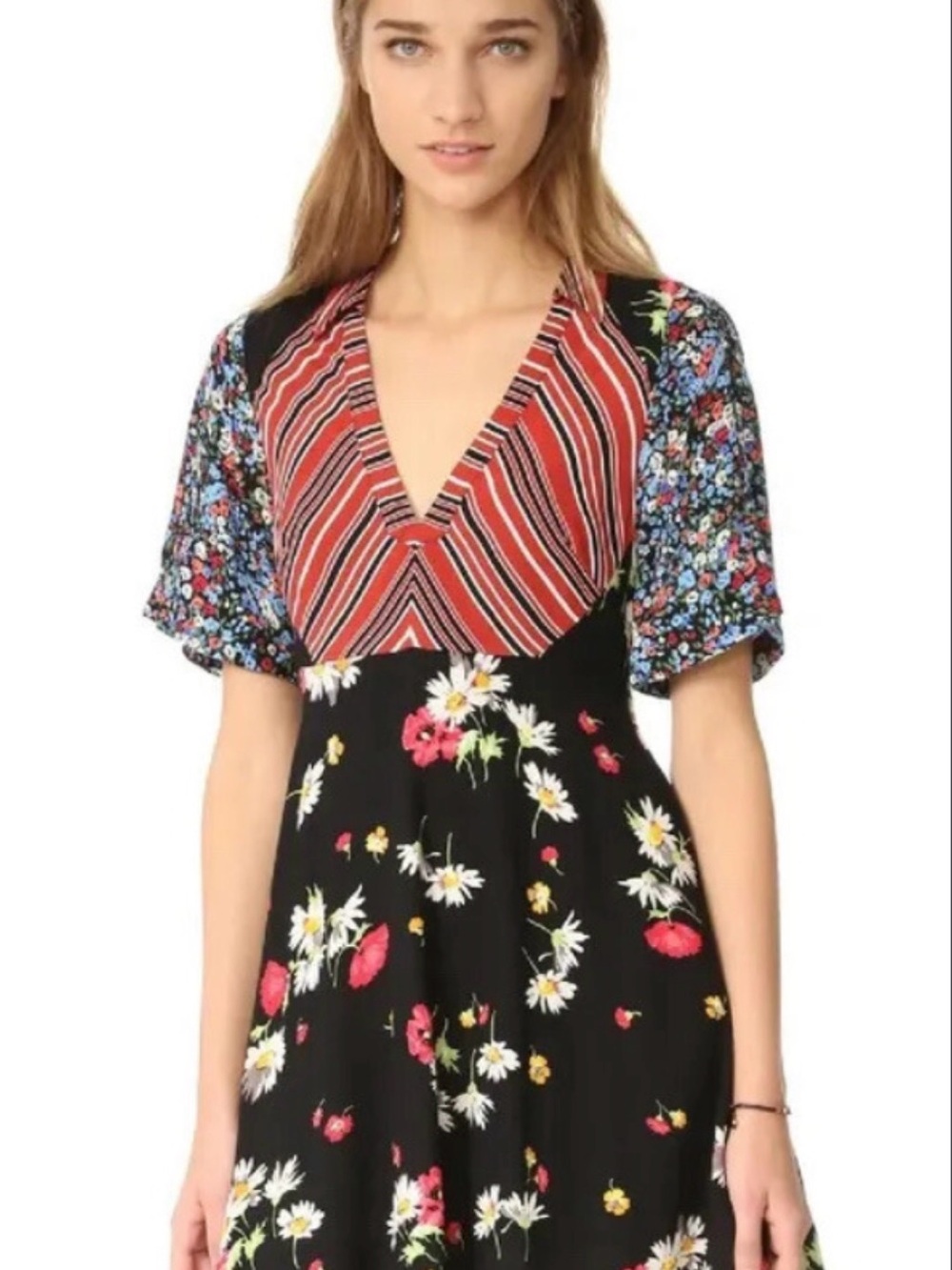 Free People Mix It Up Mini Dress